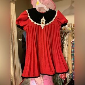 Red vintage 3t dress